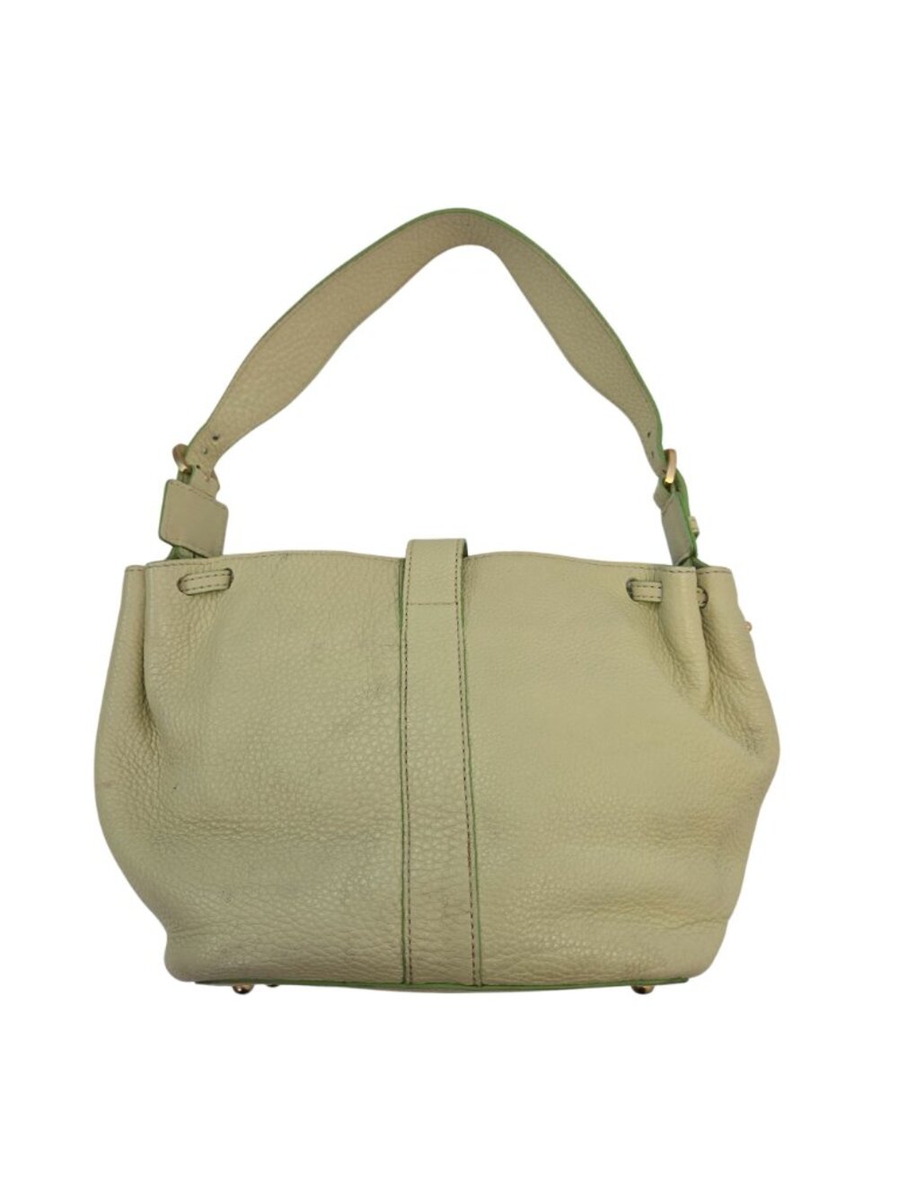 Dooney & Bourke Lime Green Medium Gathered Sac from the Marchesa Collection - Picture 2 of 12
